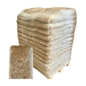 Eichenholzpellets Premium 6 mm – Palette 68 Säcke x 15 kg (1020 kg)