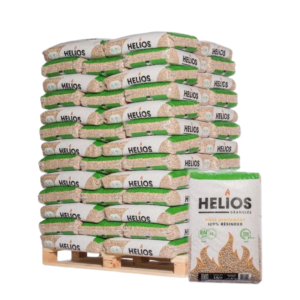HELIOS Premium Holzpellets 6 mm – Palette 65 Säcke x 15 kg (975 kg)