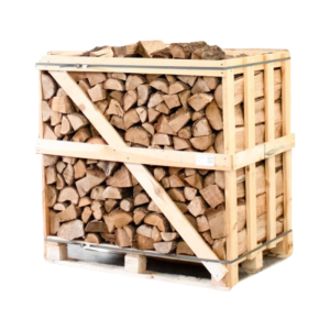 Kammergetrocknetes Eichenbrennholz gespalten 25 cm – 1 RM / 1,45 SRM Halbpalette